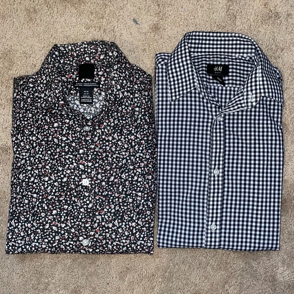 ❗️Donating Soon❗️bundle of 2 slim fit dress shirts